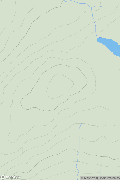 Thumbnail image for Cnoc Dubh Loch [Knapdale and Kintyre] showing contour plot for surrounding peak
